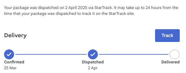 Warranty Replacement Shipment Status
